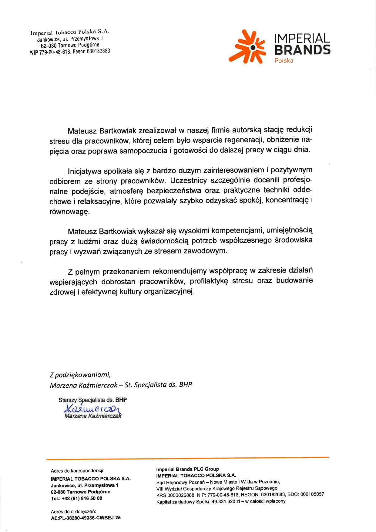Referencja B2B